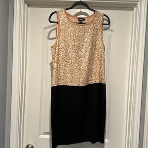 Two Tone DNKY Formal Cocktail Dress